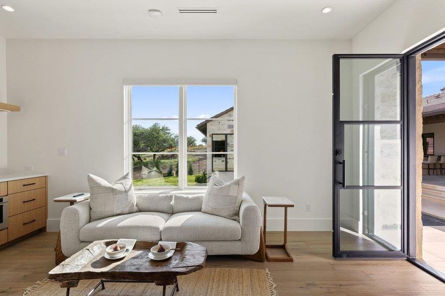 Furnished interior view inside a new home in , Spicewood (Image 29).