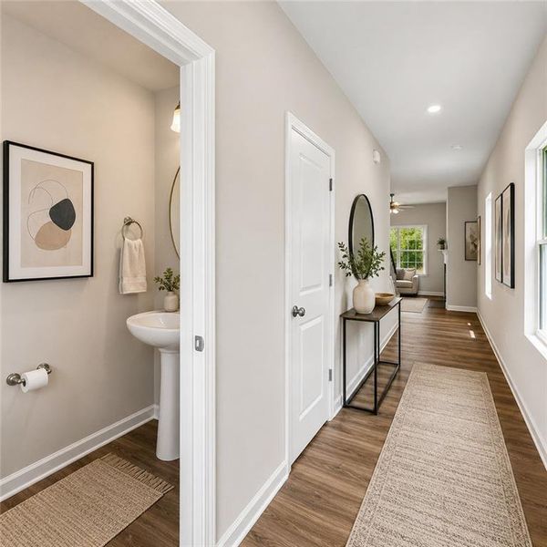 Furnished interior view inside a new home in Vickers Point - Single Family, Fairburn (Image 6).