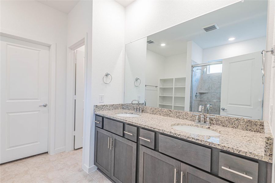 Furnished interior view inside a new home in Mason Woods 50s, Cypress (Image 7).
