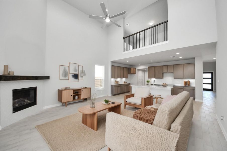 Virtually Staged - Living Room. Sample photo of completed home with similar floor plan. Actual colors and selections may vary.