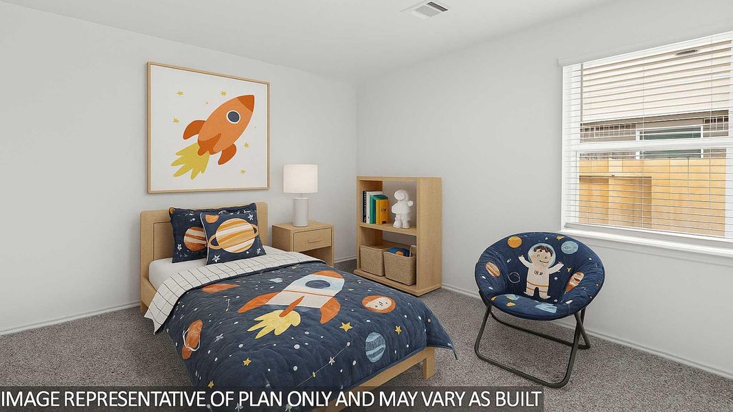 Furnished interior view inside a new home in The Canopies, Splendora (Image 7).