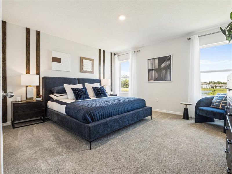 Furnished interior view inside a new home in Rivers Edge, Edgewater (Image 18).