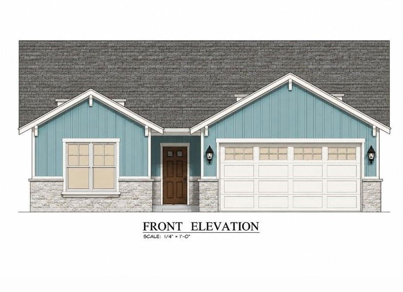 Exterior rendering of this home design in , Fort Worth, TX (Image 1). Exterior rendering of this home design in , Fort Worth, TX (Image 1).