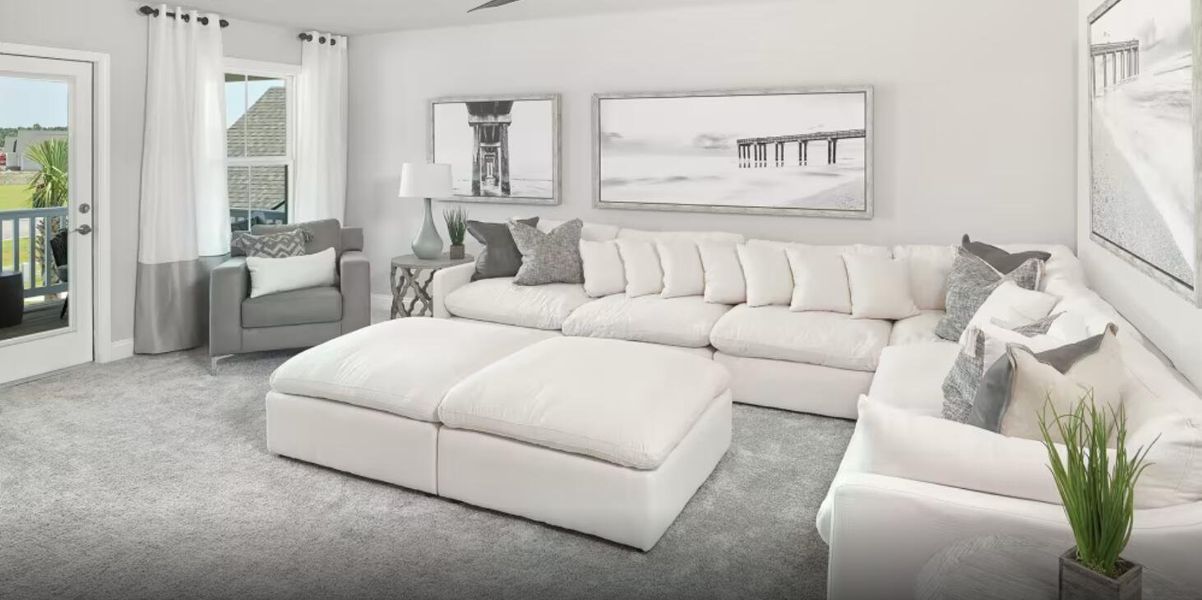 Furnished interior view inside a new home in Sea Island Preserve, Johns Island (Image 13).