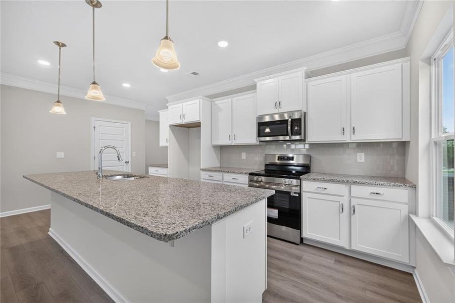 Furnished interior view inside a new home in Allen Manor, Hoschton (Image 12).