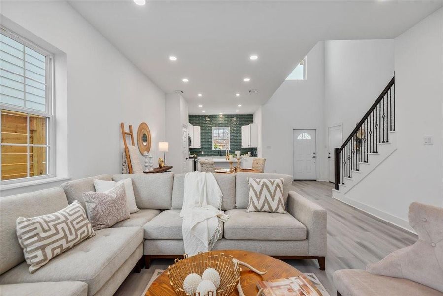 Furnished interior view inside a new home in , Houston (Image 30).