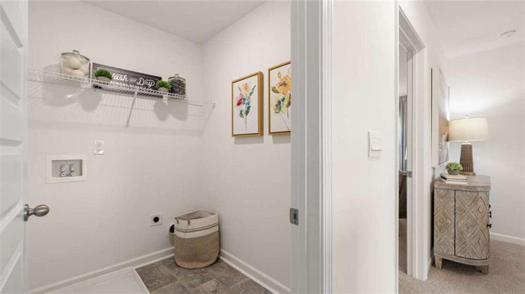 Furnished interior view inside a new home in Oakchase at Hampton, Hampton (Image 29).