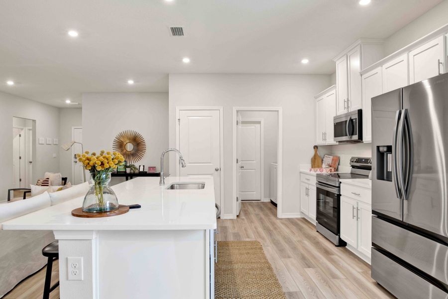 Furnished interior view inside a new home in Bellview Pointe, Pensacola (Image 13).