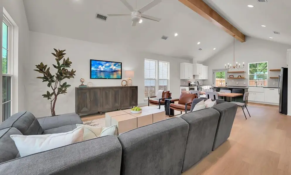 Furnished interior view inside a new home in , Waco (Image 8). Furnished interior view inside a new home in , Waco (Image 8).