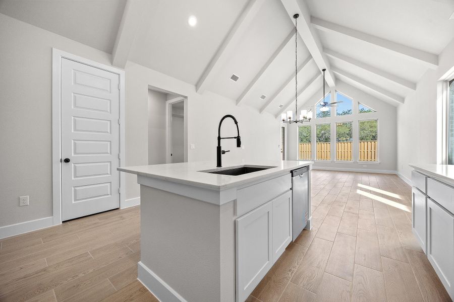 Furnished interior view inside a new home in Parmer Ranch, Georgetown (Image 9).