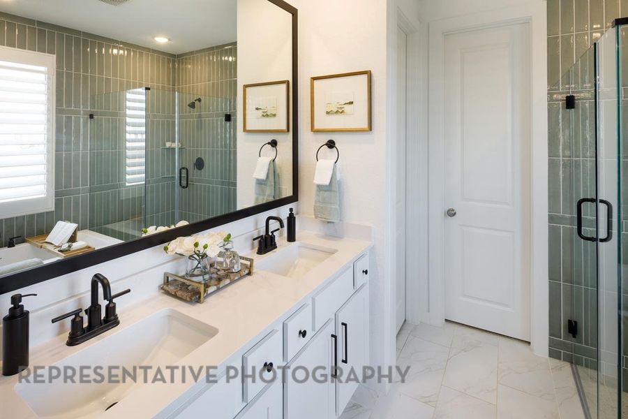 Furnished interior view inside a new home in Easton Park, Austin (Image 22).