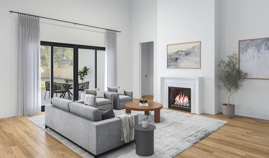 Furnished interior view inside a new home in , Dallas (Image 4).