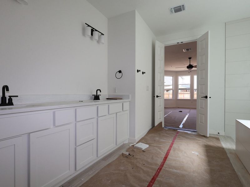 In-progress construction of a new home in Barksdale, Leander, TX (Image 22).