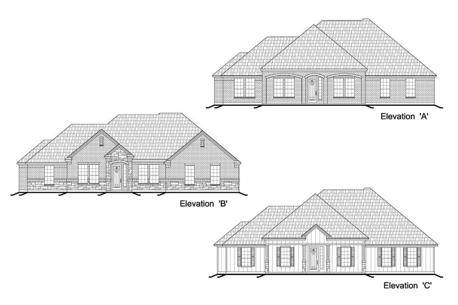 Representative rendering of the exterior for the Model 2381 by Debo Homes (Image 2).