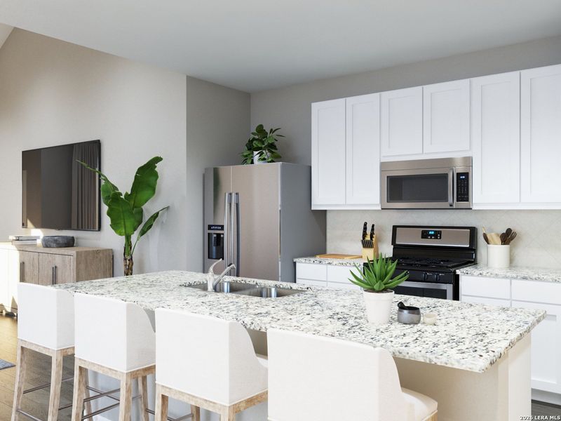 Furnished interior view inside a new home in Dauer Ranch, New Braunfels (Image 18).