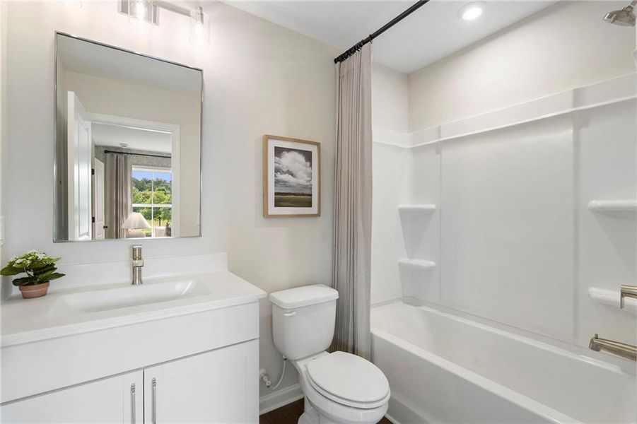 Furnished interior view inside a new home in , Alpharetta (Image 9). Furnished interior view inside a new home in , Alpharetta (Image 9).