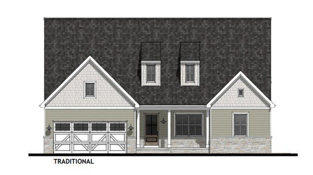 Representative rendering of the exterior for the Kipling by Keystone Custom Homes (Image 7).