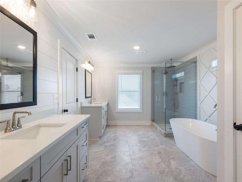 Furnished interior view inside a new home in , Buford (Image 11).