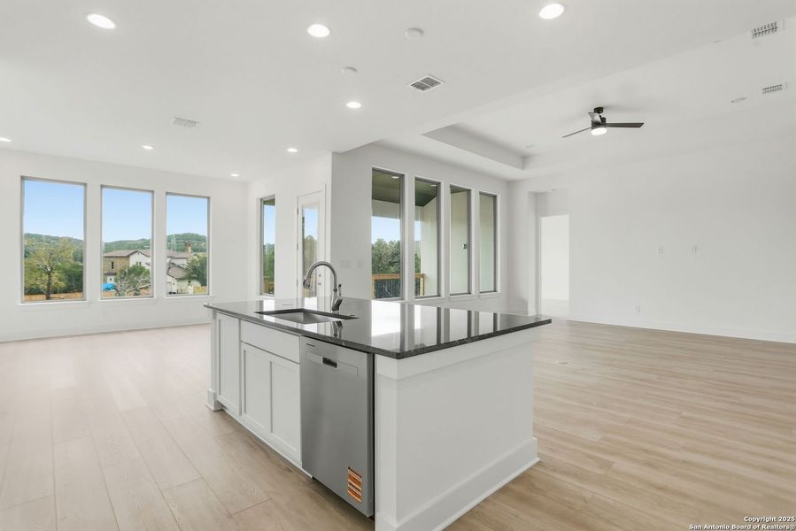 Furnished interior view inside a new home in Kinder Ranch 70's, San Antonio (Image 8). Furnished interior view inside a new home in Kinder Ranch 70's, San Antonio (Image 8).