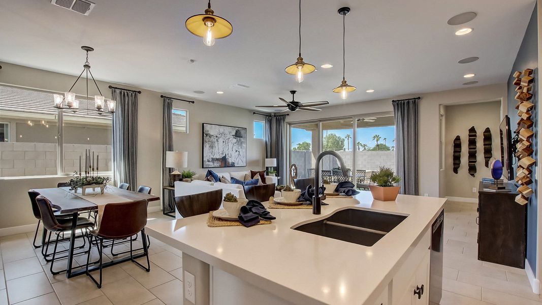 Furnished interior view inside a new home in Castillo at Anderson Parc, Buckeye (Image 9).