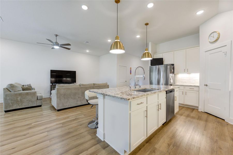 Furnished interior view inside a new home in Marvida, Cypress (Image 14).