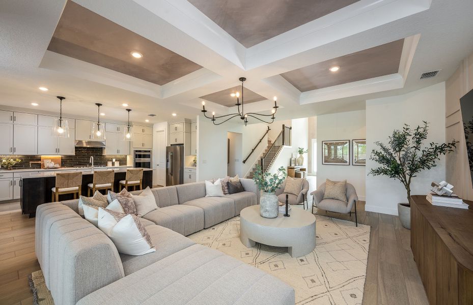 Representative furnished interior of a home built from the Berkley Grand by Pulte Homes in Two Rivers, Zephyrhills (Image 17).