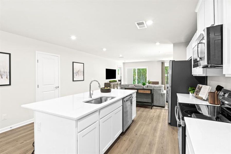 Representative furnished interior of a home built from the Fairview by Ryan Homes in Fox Valley, Madison (Image 6). Representative furnished interior of a home built from the Fairview by Ryan Homes in Fox Valley, Madison (Image 6).