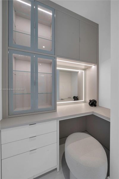 Furnished interior view inside a new home in Aston Martin Residences, Miami (Image 14).