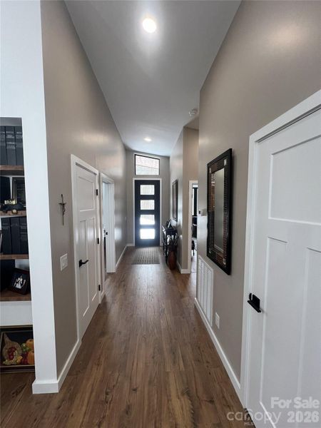 Hallway to front door from kitchen