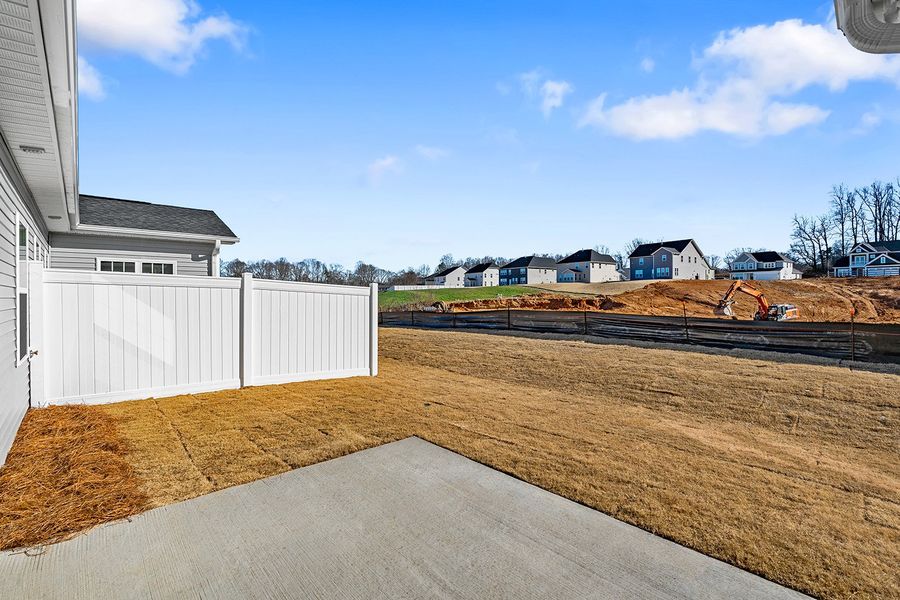 Exterior details and patio area of a home in Fieldstone, Lexington (Image 3).