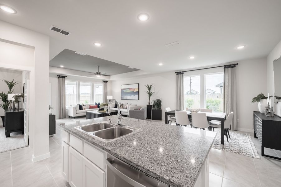 Representative furnished interior of a home built from the Caddo by Tri Pointe Homes in Mason Woods, Cypress (Image 45).