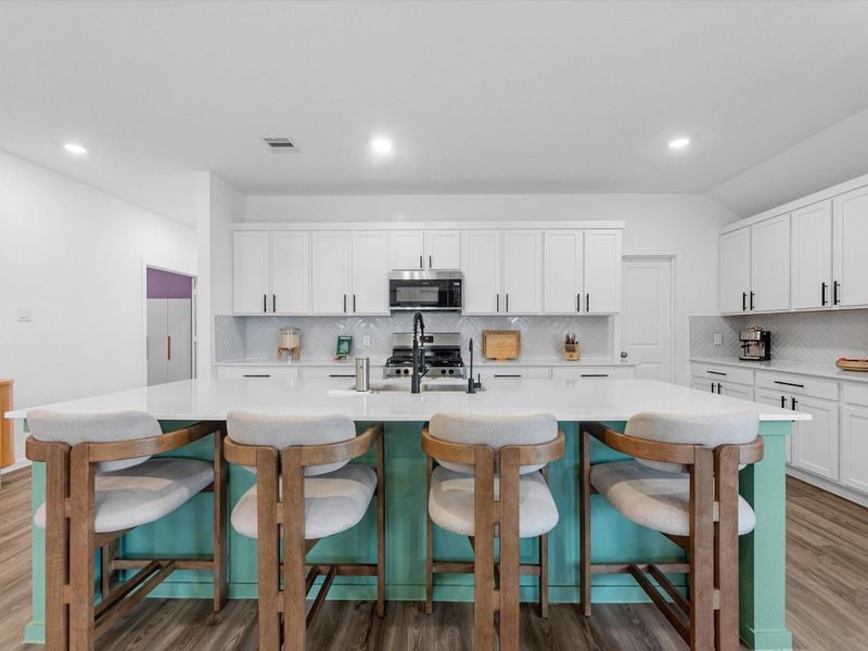 Furnished interior view inside a new home in Samara, League City (Image 9).