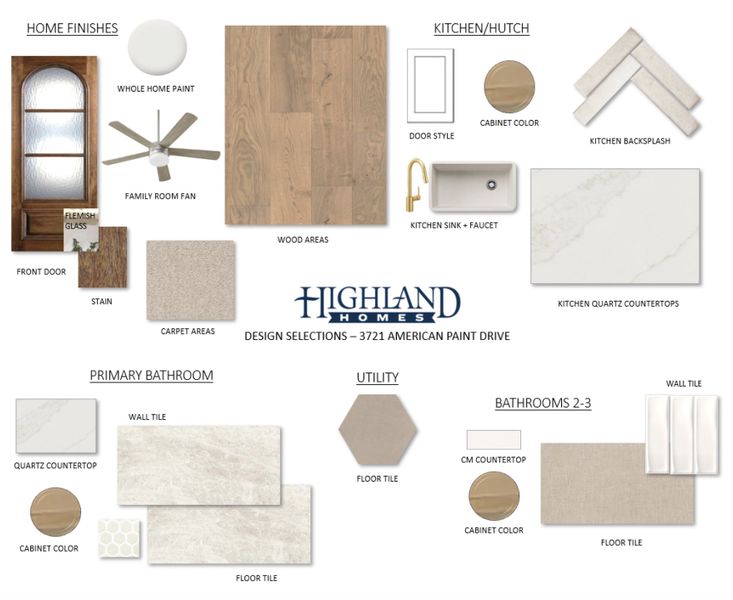 Sample of building materials used in homes in Sandbrock Ranch: 45ft. lots, Aubrey (Image 33).