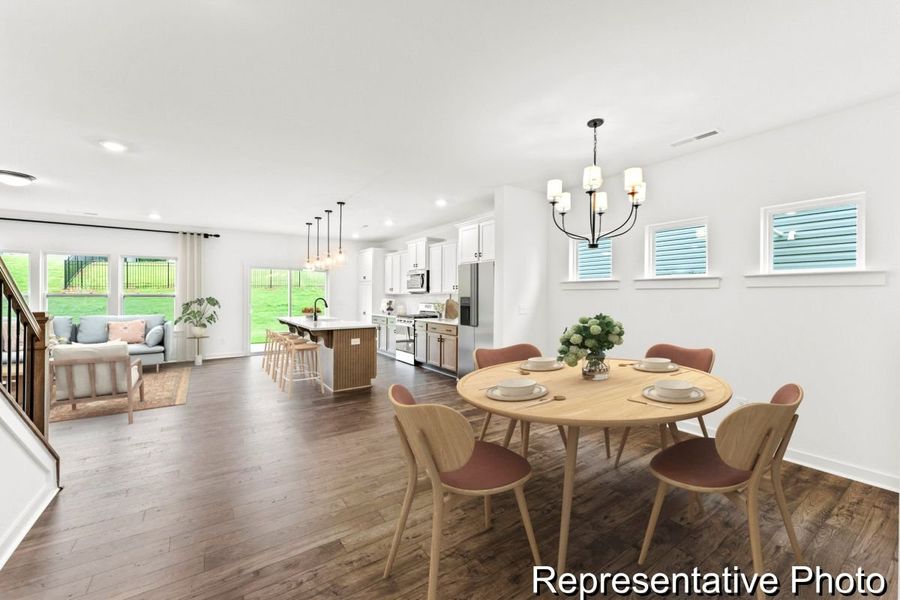 Furnished interior view inside a new home in Parc Northwest, Elon (Image 5).