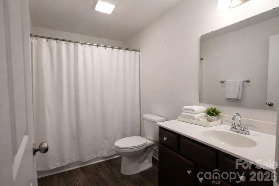 Upstairs full bathroom with bathtub