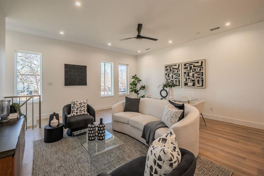 Furnished interior view inside a new home in , Dallas (Image 15).