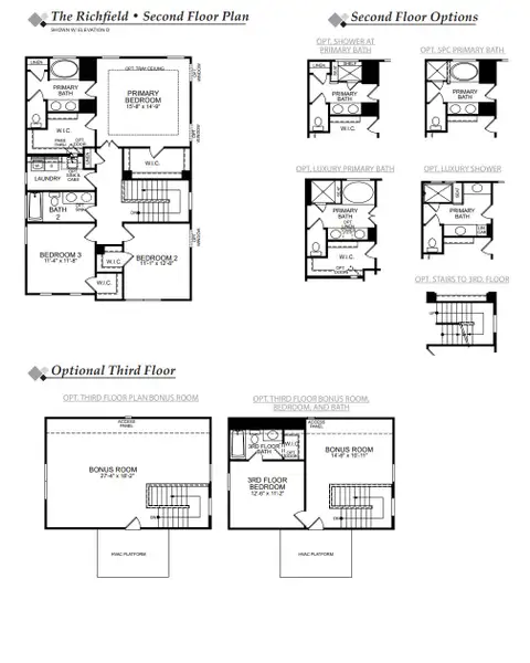 2D floor plan layout of this home in Chandler Ridge, McLeansville, NC (Image 3).