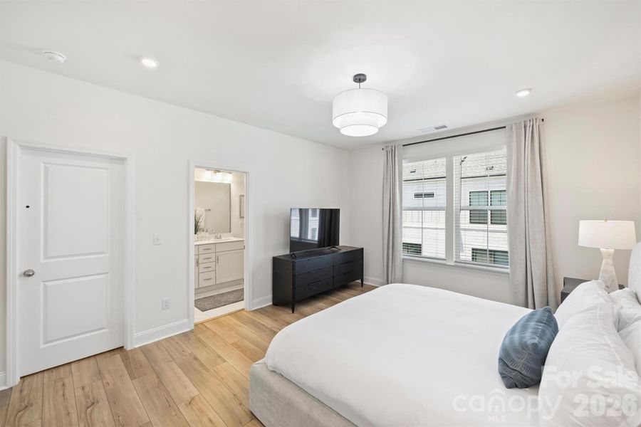Furnished interior view inside a new home in The Townes of Cotswold, Charlotte (Image 31).