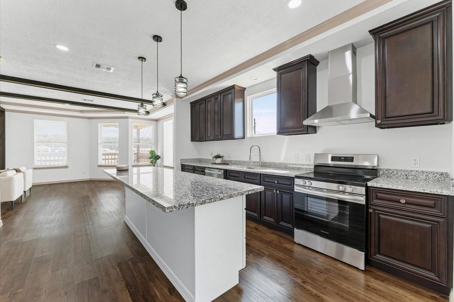 Furnished interior view inside a new home in , Huffman (Image 11).