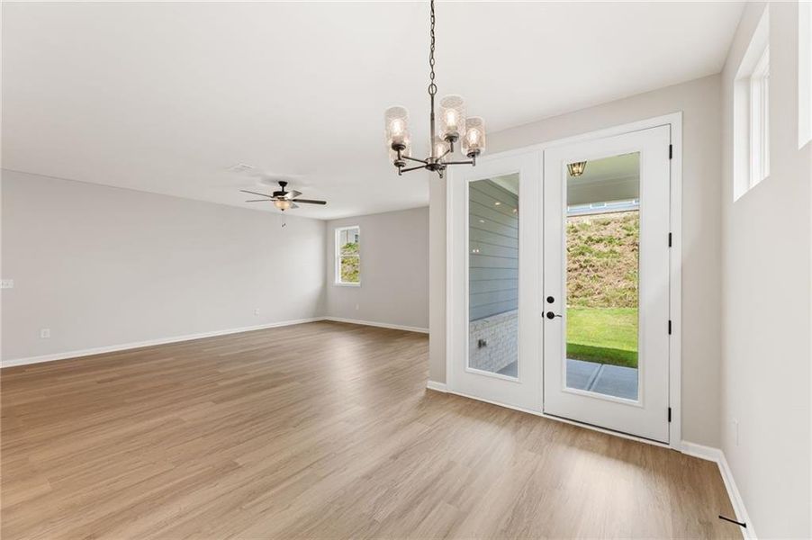 Spacious, unfurnished interior of a new home in Kelly Preserve, Loganville (Image 12). Spacious, unfurnished interior of a new home in Kelly Preserve, Loganville (Image 12).