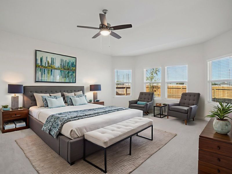 Furnished interior view inside a new home in Sagebrooke - Premier Series, San Antonio (Image 4). Furnished interior view inside a new home in Sagebrooke - Premier Series, San Antonio (Image 4).