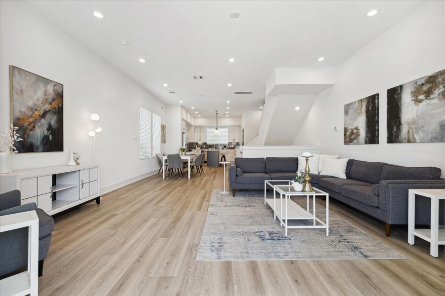 Furnished interior view inside a new home in , Houston (Image 9).