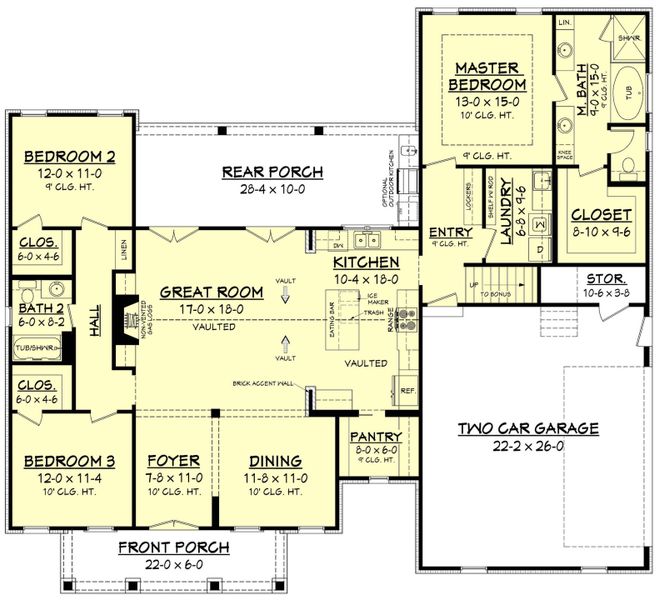 2D floor plan layout of this home in , Huger, SC (Image 3). 2D floor plan layout of this home in , Huger, SC (Image 3).