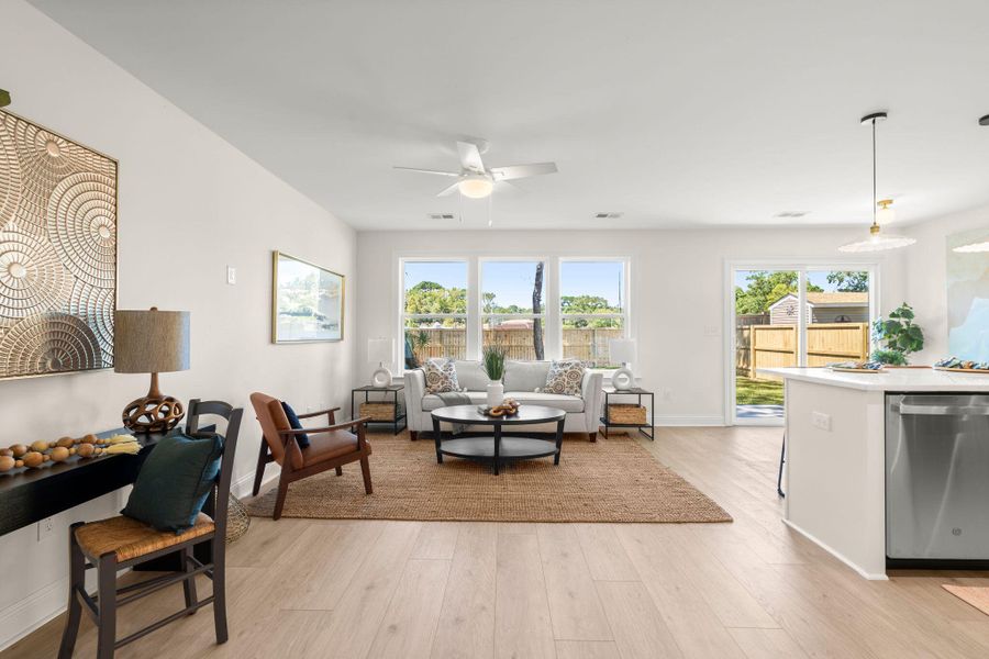Furnished interior view inside a new home in , Charleston (Image 6).