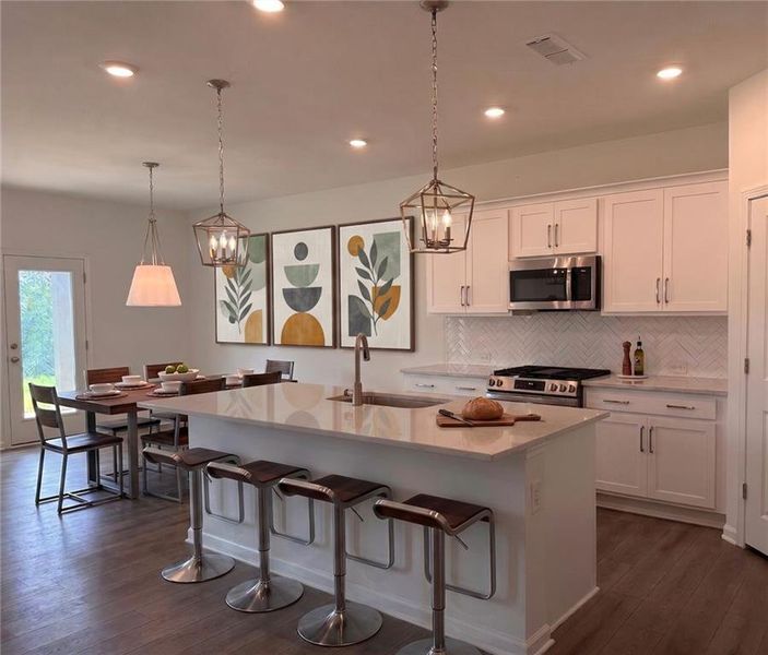 Furnished interior view inside a new home in Creekside, Dawsonville (Image 34).