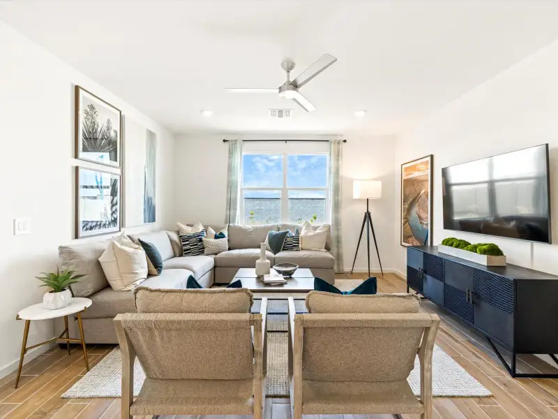 Furnished interior view inside a new home in Mountain View Estates Signature Series, Buckeye (Image 10).