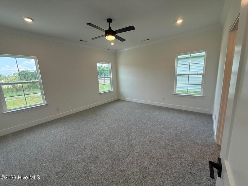 Spacious, unfurnished interior of a new home in Wood Creek Landing, Leland (Image 29). Spacious, unfurnished interior of a new home in Wood Creek Landing, Leland (Image 29).