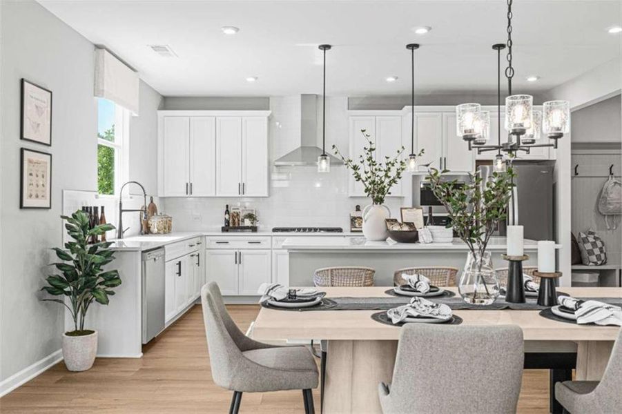 Furnished interior view inside a new home in Wehunt Meadows, Hoschton (Image 22).