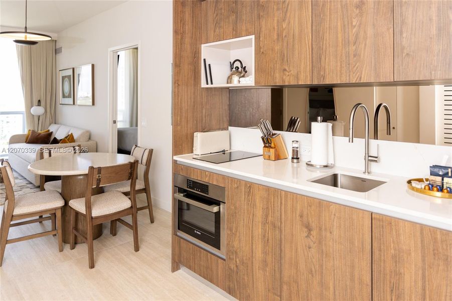 Furnished interior view inside a new home in , Miami (Image 9). Furnished interior view inside a new home in , Miami (Image 9).