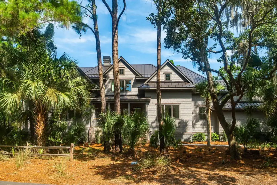 Front exterior of a new home in , Kiawah Island, SC, highlighting curb appeal (Image 32).